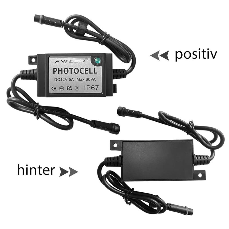 FVTLED LED Photocell DC/AC 12V PC Waterproof IP68 Max.load Power 60W Only for FVTLED Outdoor Light Switch Used - Image 3